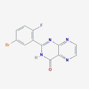 2-(5-Bromo-2-fluoro-phenyl)-3H-pteridin-4-one