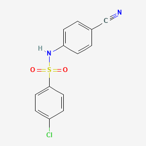 4-chloro-N-(4-cyanophenyl)benzenesulfonamide