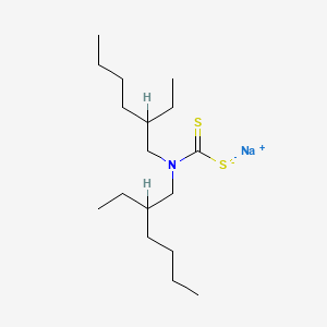 molecular formula C17H34NNaS2 B8546754 Sodium bis(2-ethylhexyl)dithiocarbamate CAS No. 94266-20-3