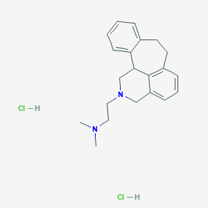 molecular formula C21H28Cl2N2 B008547 Benzo(6,7)cyclohept(1,2,3-de)isoquinoline, 1,2,3,7,8,12b-hexahydro-2-(2-(dimethylamino)ethyl)-, dihydrochloride CAS No. 19701-61-2