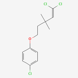 1-Chloro-4-[(5,5-dichloro-3,3-dimethylpent-4-en-1-yl)oxy]benzene