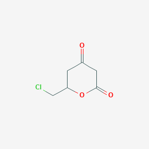 (+)-6-Chloromethyltetrahydropyran-2,4-dione