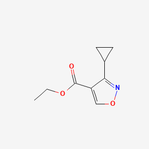 molecular formula C9H11NO3 B8547055 3-Cyclopropyl-isoxazole-4-carboxylic acid ethyl ester 