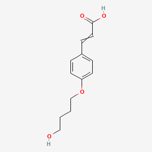 3-[4-(4-Hydroxybutoxy)phenyl]prop-2-enoic acid