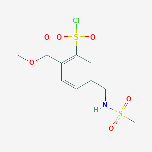 Methyl 2-(chlorosulfonyl)-4-(methylsulfonamidomethyl)benzoate