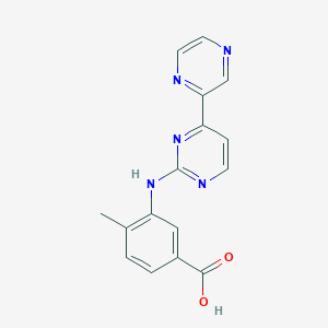4-Methyl-3-(4-pyrazin-2-yl-pyrimidin-2-ylamino)-benzoic acid