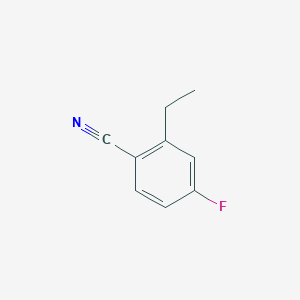 molecular formula C9H8FN B8547132 2-Ethyl-4-fluorobenzonitrile 