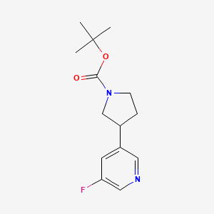 Tert-butyl 3-(5-fluoropyridin-3-yl)pyrrolidine-1-carboxylate