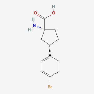 (1R,3S)-1-amino-3-(4-bromo-phenyl)-cyclopentanecarboxylic acid