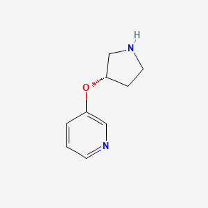 molecular formula C9H12N2O B8547208 3-((3S)-3-Pyrrolidinyloxy)pyridine 