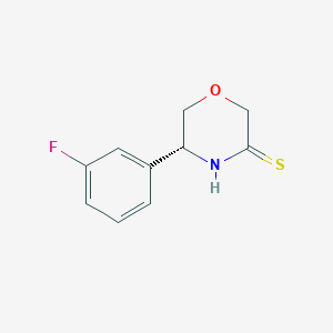 (R)-5-(3-fluoro-phenyl)-morpholine-3-thione
