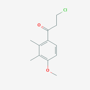 3-Chloro-1-(4-methoxy-2,3-dimethylphenyl)propan-1-one