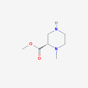 molecular formula C7H14N2O2 B8547304 methyl (2S)-1-methylpiperazine-2-carboxylate CAS No. 939983-64-9