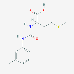 (RS)-2-[3-(3-methylphenyl)ureido]-4-(methylthio)butanoic acid
