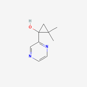 2,2-Dimethyl-1-(pyrazin-2-yl)cyclopropanol