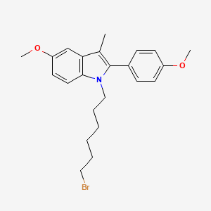 1-(6-Bromohexyl)-5-methoxy-2-(4-methoxyphenyl)-3-methyl-1H-indole