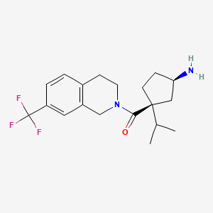 ((1S,3R)-3-amino-1-isopropylcyclopentyl)(7-(trifluoromethyl)-3,4-dihydroisoquinolin-2(1H)-yl)methanone