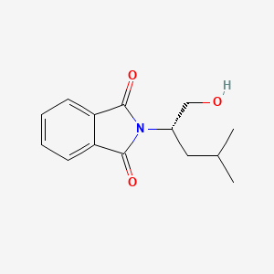 molecular formula C14H17NO3 B8547372 2-[(2S)-1-Hydroxy-4-methylpentan-2-yl]-1H-isoindole-1,3(2H)-dione CAS No. 64715-76-0