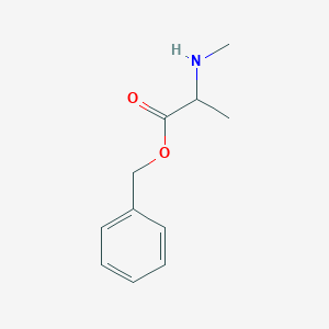 molecular formula C11H15NO2 B8547397 N-methyl-DL-alanine, benzyl ester 