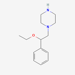molecular formula C14H22N2O B8547404 1-(2-Ethoxy-2-phenylethyl)piperazine CAS No. 6722-51-6