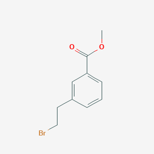 molecular formula C10H11BrO2 B8547423 Methyl 3-(2-bromoethyl)benzoate 