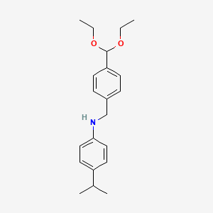 Benzenemethanamine,4-(diethoxymethyl)-n-[4-(1-methylethyl)phenyl]-