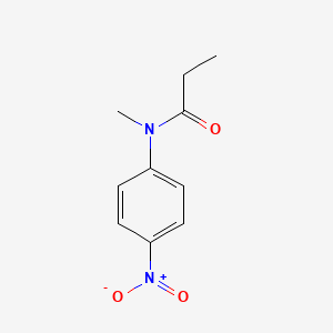molecular formula C10H12N2O3 B8547492 N-methyl-N-(4-nitrophenyl)propionamide 