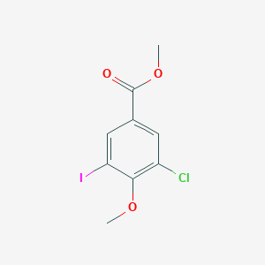 molecular formula C9H8ClIO3 B8547559 Methyl 3-chloro-5-iodo-4-methoxybenzoate 