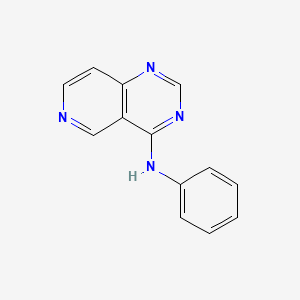 molecular formula C13H10N4 B8547625 Pyrido[4,3-d]pyrimidin-4-amine,n-phenyl- 