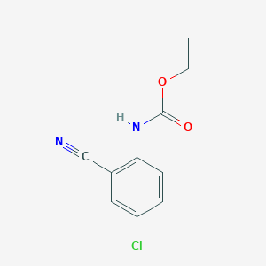 molecular formula C10H9ClN2O2 B8547681 Ethyl 4-chloro-2-cyanophenylcarbamate 