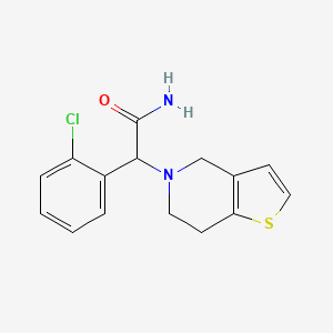 molecular formula C15H15ClN2OS B8547963 ClopidogrelAmide-d4 