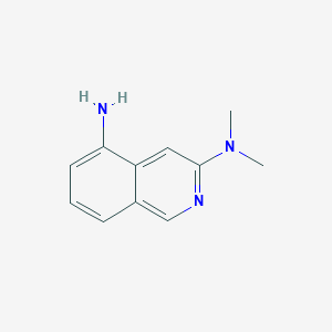 molecular formula C11H13N3 B8547982 3-(Dimethylamino)isoquinolin-5-amine 