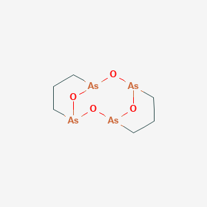 2,8,13,14-Tetraoxa-1,3,7,9-tetraarsatricyclo[7.3.1.13,7]tetradecane