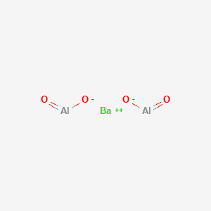 molecular formula Ba(AlO2)2<br>Al2BaO4 B085480 Dialuminium tribarium hexaoxide CAS No. 12004-05-6