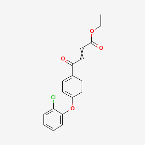 Ethyl 4-[4-(2-chlorophenoxy)phenyl]-4-oxobut-2-enoate