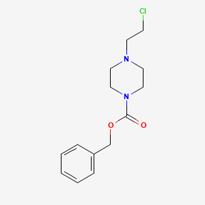 molecular formula C14H19ClN2O2 B8548016 Benzyl 4-(2-chloroethyl)piperazine-1-carboxylate 