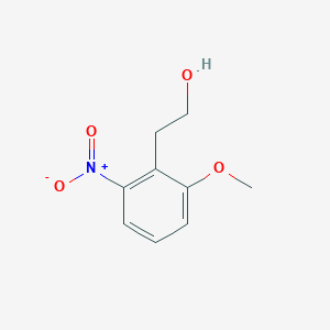 molecular formula C9H11NO4 B8548073 2-(2-Methoxy-6-nitrophenyl)-1-ethanol 