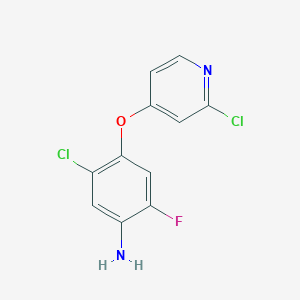 5-Chloro-4-(2-chloropyridin-4-yloxy)-2-fluorobenzenamine