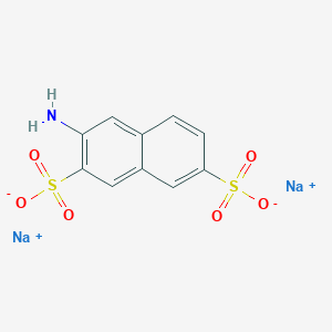 molecular formula C10H7NNa2O6S2 B085483 Disodium 3-aminonaphthalene-2,7-disulphonate CAS No. 135-50-2