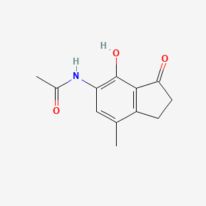 4-Methyl-6-acetamido-7-hydroxy-1-indanone