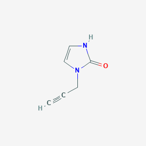 molecular formula C6H6N2O B8548371 1,3-dihydro-1-(2-propynyl)-2H-imidazol-2-one 