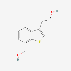 molecular formula C11H12O2S B8548464 2-(7-Hydroxymethyl-benzo[b]thiophen-3-yl)-ethanol 