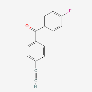 molecular formula C15H9FO B8548555 (4-Ethynylphenyl)(4-fluorophenyl)methanone CAS No. 129369-12-6