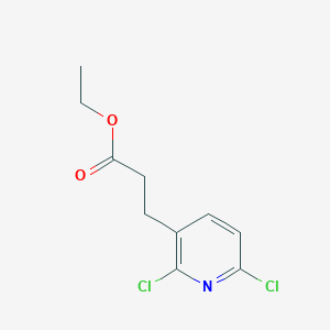 molecular formula C10H11Cl2NO2 B8548598 Ethyl 3-(2,6-Dichloro-3-pyridyl)propanoate 
