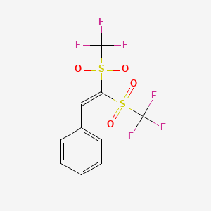 [2,2-Bis(trifluoromethanesulfonyl)ethenyl]benzene