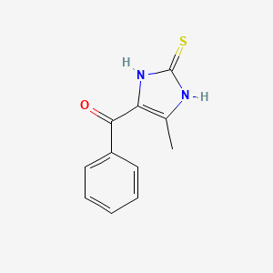 B8548674 (5-Methyl-2-sulfanylidene-2,3-dihydro-1H-imidazol-4-yl)(phenyl)methanone CAS No. 84490-15-3