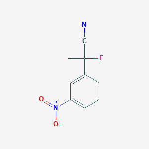 2-Fluoro-2-(3-nitrophenyl)propanenitrile