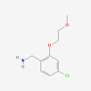 4-Chloro-2-(2-methoxy-ethoxy)-benzylamine