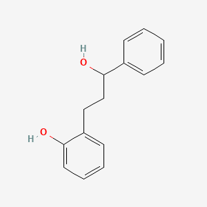 molecular formula C15H16O2 B8548735 3-(o-Hydroxyphenyl)-1-phenylpropan-1-ol 