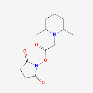 2,5-Pyrrolidinedione, 1-[[(2,6-dimethyl-1-piperidinyl)acetyl]oxy]-